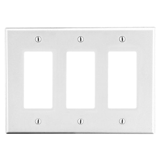 Bryant Wall Plate 3-Gang 3 Decorator White (P263W)