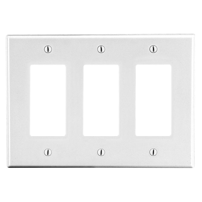 Bryant Wall Plate 3-Gang 3 Decorator White (P263W)