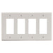 Bryant Wall Plate 4-Gang 4 Decorator Light Almond (P264LA)