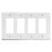 Bryant Wall Plate 4-Gang 4 Decorator White (P264W)