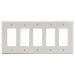 Bryant Wall Plate 5-Gang 5 Decorator Light Almond (P265LA)