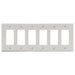 Bryant Wall Plate 6-Gang 6 Decorator Light Almond (P266LA)