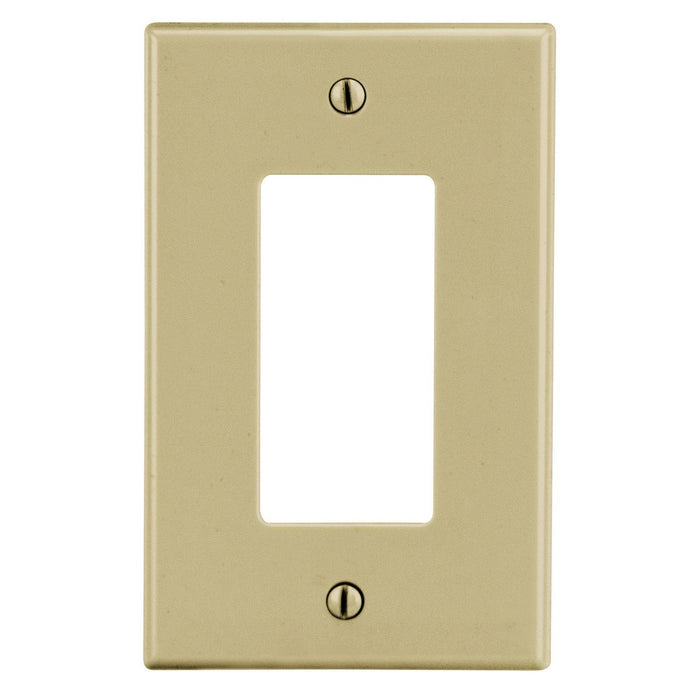 Bryant Wall Plate Mid-Size 1-Gang 1 Decorator Ivory (PJ26I)