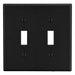 Bryant Wall Plate 2-Gang 2 Toggle Black (P2BK)