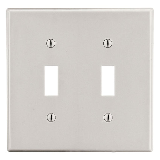 Bryant Wall Plate Mid-Size 2-Gang 2 Toggle Light Almond (PJ2LA)