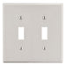 Bryant Wall Plate Mid-Size 2-Gang 2 Toggle Light Almond (PJ2LA)