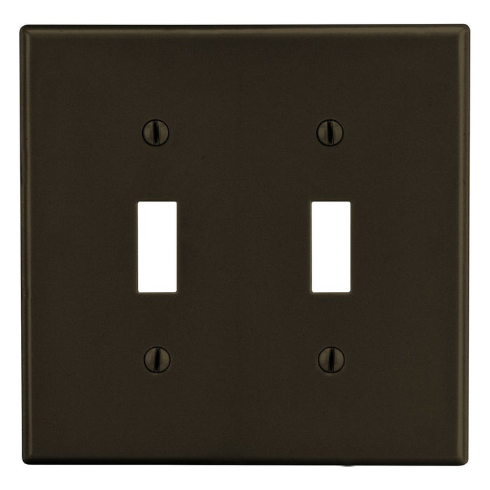 Bryant Wall Plate 2-Gang 2 Toggle Brown (P2)