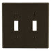 Bryant Wall Plate 2-Gang 2 Toggle Brown (P2)