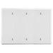 Bryant Wall Plate 3-Gang 3 Box Mount Blank White (P33W)