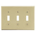 Bryant Wall Plate 3-Gang 3 Toggle Ivory (P3I)