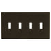 Bryant Wall Plate 4-Gang 4 Toggle Brown (P4)