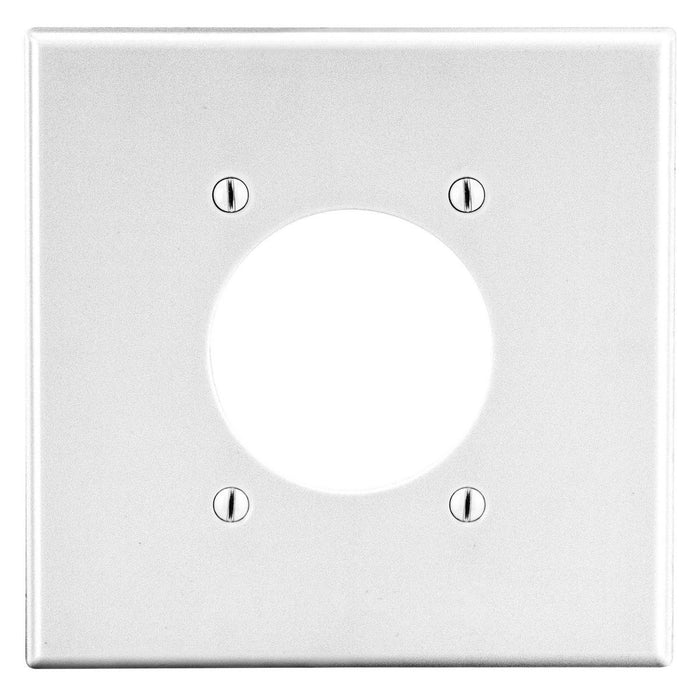 Bryant Wall Plate Mid-Size 2-Gang 2.15 Inch Opening White (PJ703W)