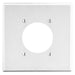 Bryant Wall Plate Mid-Size 2-Gang 2.15 Inch Opening White (PJ703W)