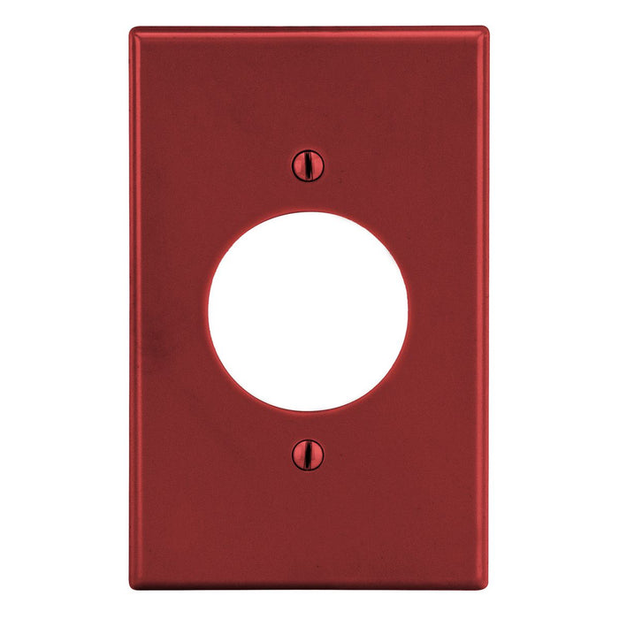 Bryant Wall Plate 1-Gang 1.60 Inch Opening Red (P720R)