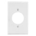 Bryant Wall Plate 1-Gang 1.60 Inch Opening White (P720W)