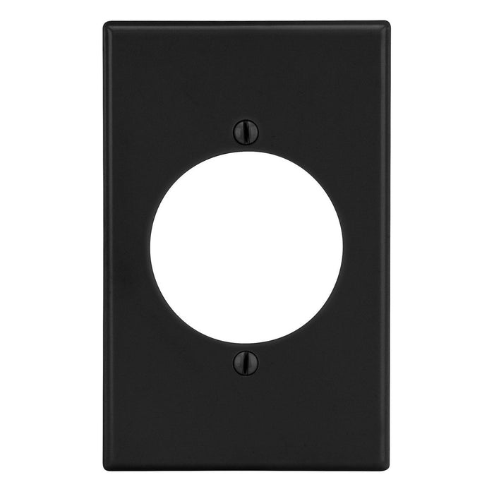 Bryant Wall Plate 1-Gang 2.15 Inch Opening Black (P724BK)