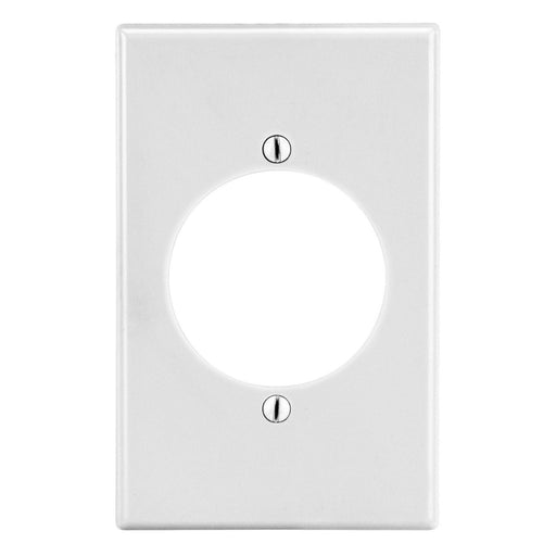 Bryant Wall Plate Mid-Size 1-Gang 2.15 Inch Opening White (PJ724W)