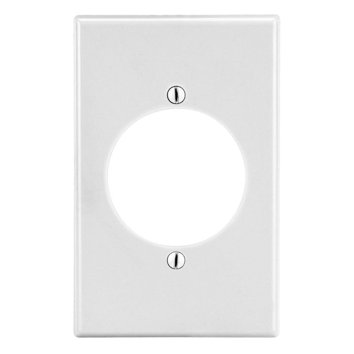 Bryant Wall Plate Mid-Size 1-Gang 2.15 Inch Opening White (PJ724W)