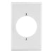 Bryant Wall Plate Mid-Size 1-Gang 2.15 Inch Opening White (PJ724W)