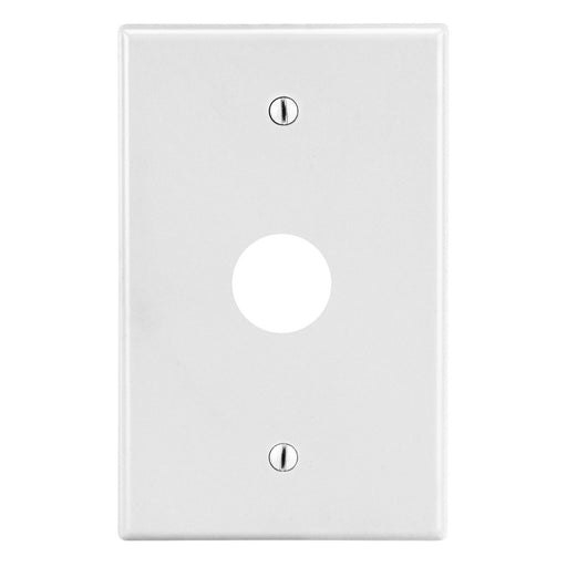 Bryant Wall Plate 1-Gang .625 Inch Opening Box Mount White (P737W)