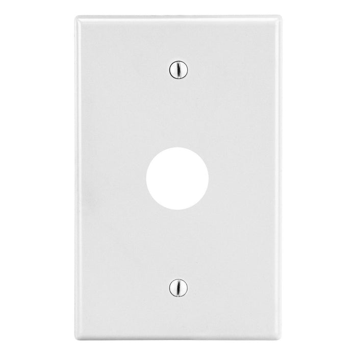 Bryant Wall Plate 1-Gang .625 Inch Opening Box Mount White (P737W)