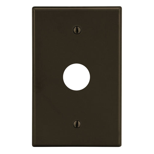 Bryant Wall Plate 1-Gang .625 Inch Opening Box Mount Brown (P737)