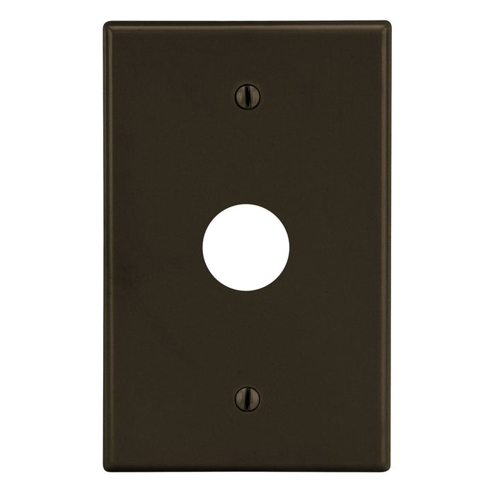 Bryant Wall Plate 1-Gang .625 Inch Opening Box Mount Brown (P737)