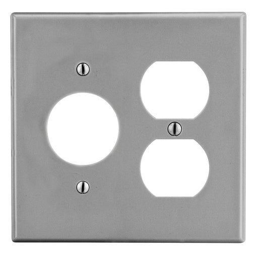 Bryant Wall Plate 2-Gang 1 Duplex 1 1.40 Inch Opening Gray (P78GY)