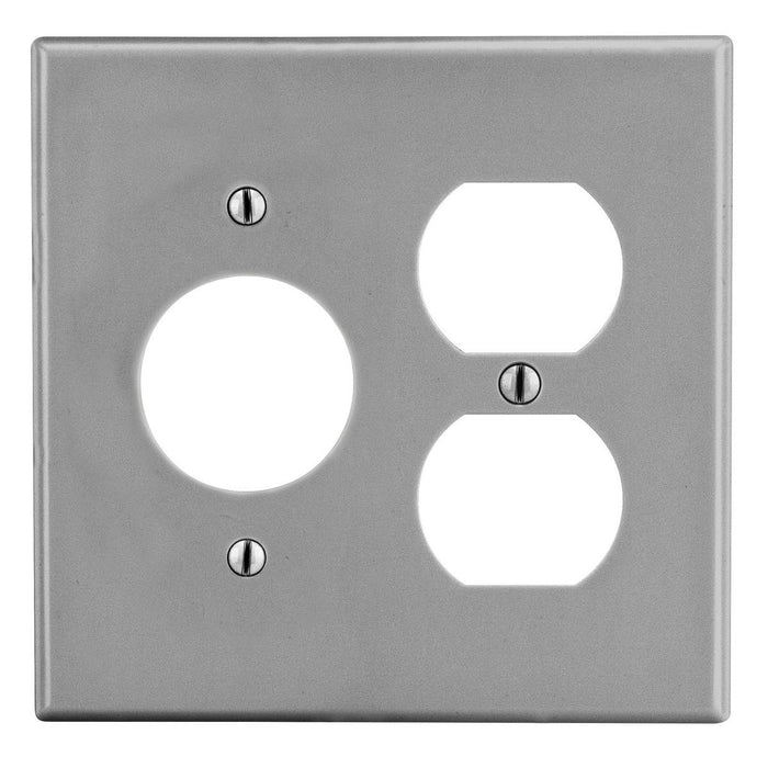 Bryant Wall Plate 2-Gang 1 Duplex 1 1.40 Inch Opening Gray (P78GY)