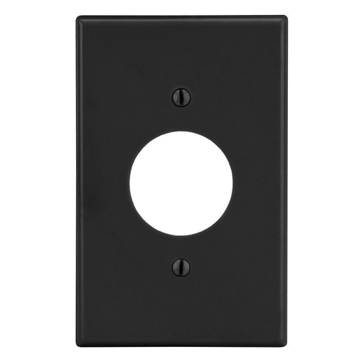 Bryant Wall Plate Mid-Size 1-Gang 1.40 Inch Opening Black (PJ7BK)