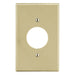 Bryant Wall Plate Mid-Size 1-Gang 1.40 Inch Opening Ivory (PJ7I)