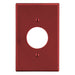 Bryant Wall Plate Mid-Size 1-Gang 1.40 Inch Opening Red (PJ7R)