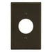 Bryant Wall Plate Mid-Size 1-Gang 1.40 Inch Opening Brown (PJ7)
