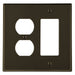 Bryant Wall Plate 2-Gang 1 Duplex/1 Decorator Brown (P826)