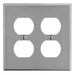 Bryant Wall Plate Mid-Size 2-Gang 2 Duplex Gray (PJ82GY)