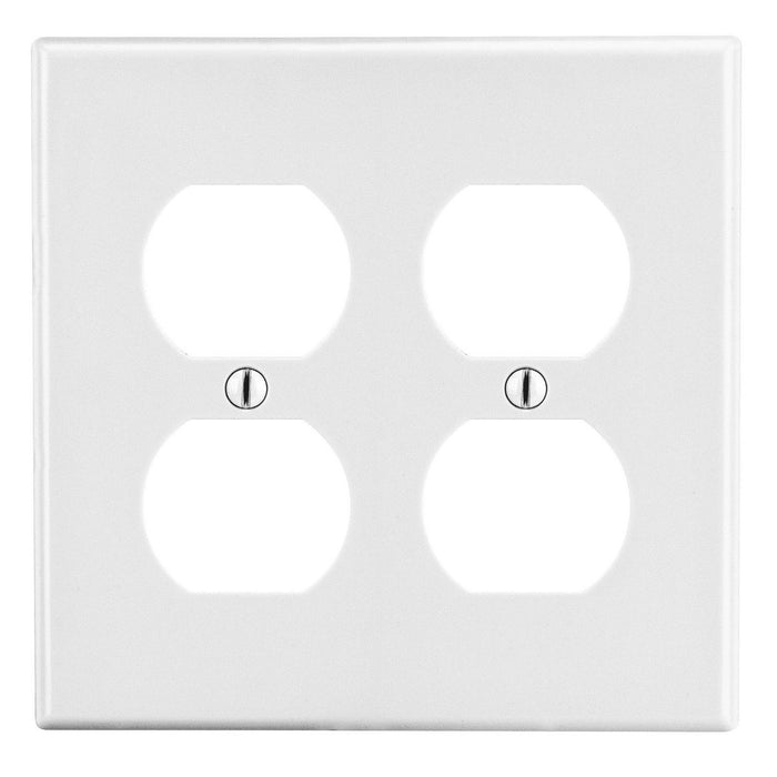 Bryant Wall Plate 2-Gang 2 Duplex White (P82W)