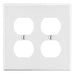 Bryant Wall Plate 2-Gang 2 Duplex White (P82W)