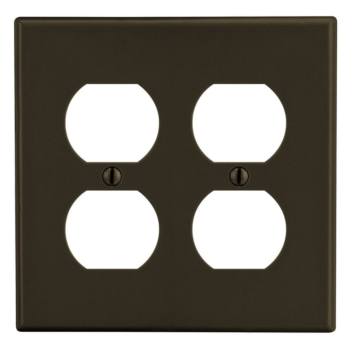 Bryant Wall Plate 2-Gang 2 Duplex Brown (P82)