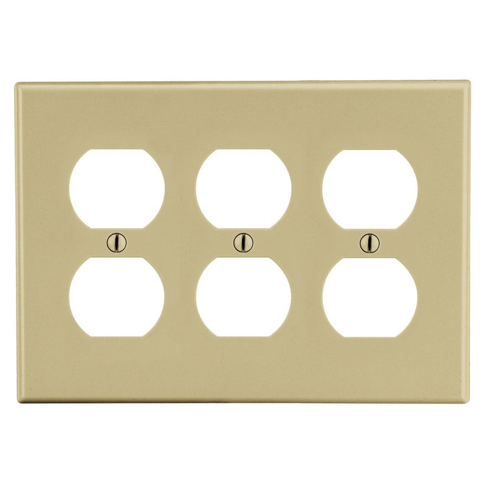 Bryant Wall Plate 3-Gang 3 Duplex Ivory (P83I)