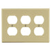 Bryant Wall Plate 3-Gang 3 Duplex Ivory (P83I)