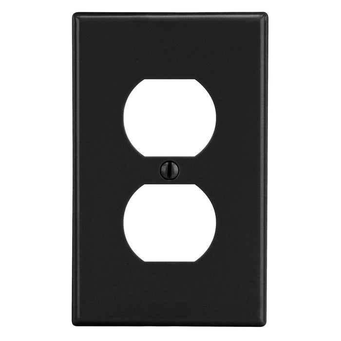 Bryant Wall Plate 1-Gang 1 Duplex Black (P8BK)