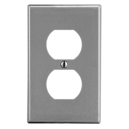 Bryant Wall Plate Mid-Size 1-Gang 1 Duplex Gray (PJ8GY)