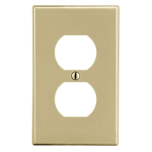 Bryant Wall Plate Mid-Size 1-Gang 1 Duplex Ivory (PJ8I)