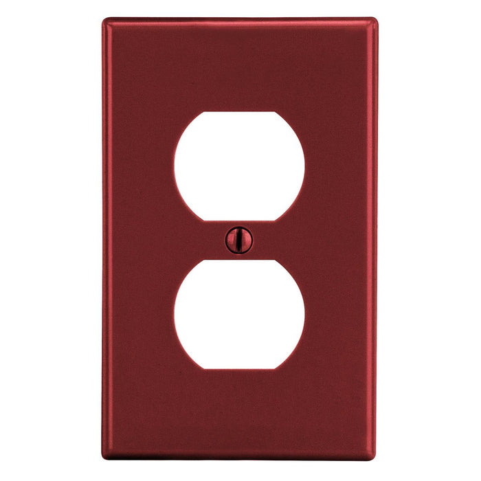 Bryant Wall Plate Mid-Size 1-Gang 1 Duplex Red (PJ8R)