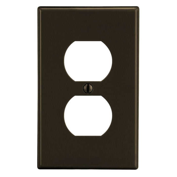 Bryant Wall Plate 1-Gang Duplex Brown (P8)