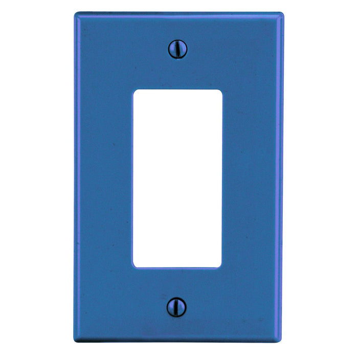 Bryant Wall Plate Mid-Size 1-Gang Decorator Blue (PJ26BL)