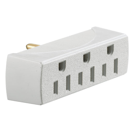 Bryant Tap Single To 3 Outlet 15A 125V White (RT300W)