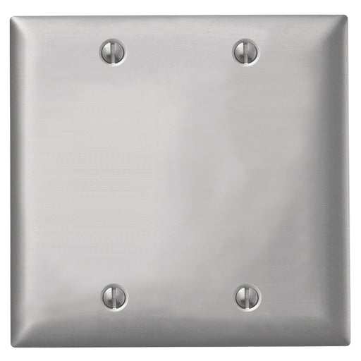 Bryant Wall Plate 2-Gang Blank Aluminum (SA23)