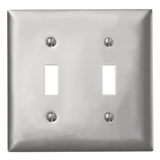 Bryant Wall Plate 2-Gang Toggle Opening Aluminum (SA2)