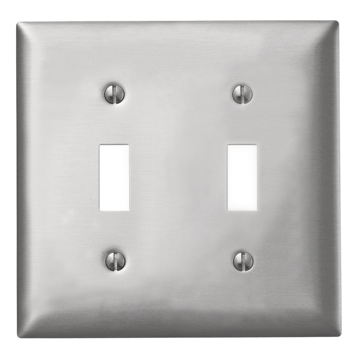 Bryant Wall Plate 2-Gang Toggle Opening Aluminum (SA2)